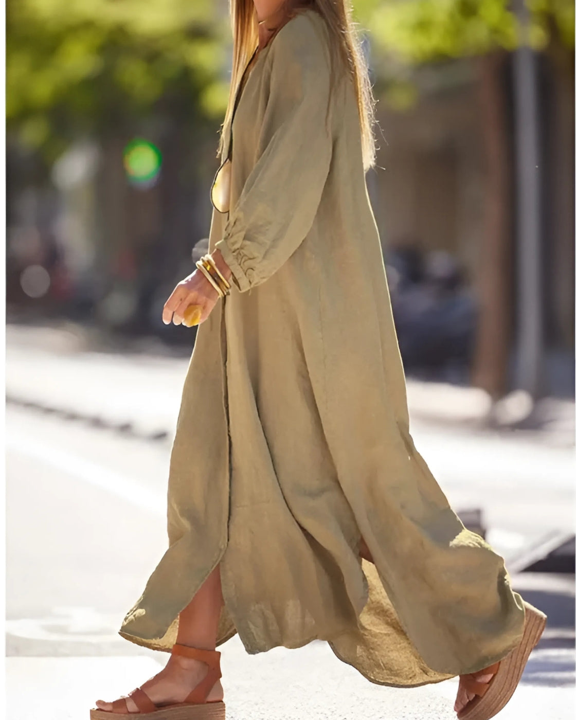 Vestido Pandora - Linho | Super Leve e Solto - Vintage