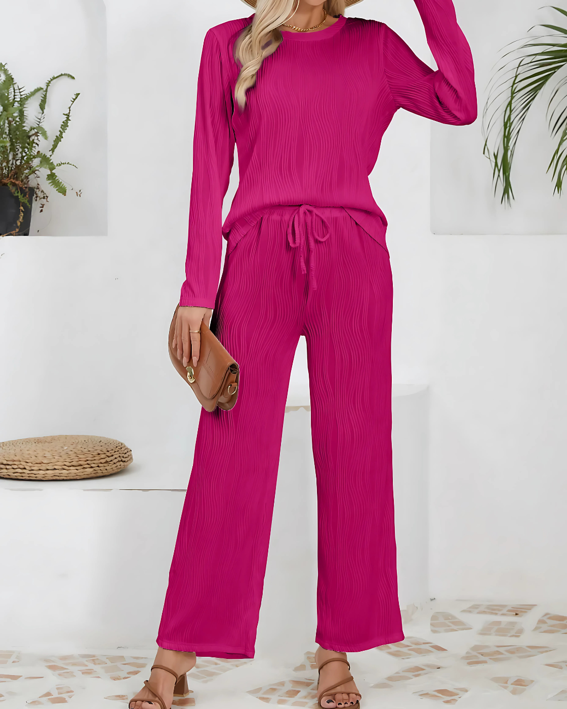 Conjunto Laura | 2 Peças -Linho Premium (Estilo Europeu)