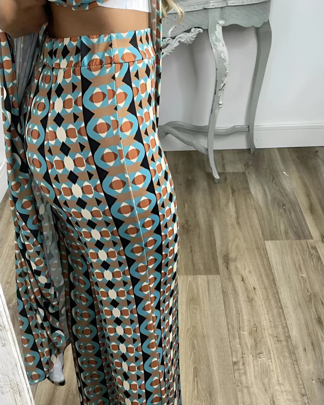 Conjunto Helena | Sem Manga - Linho Premium (Estilo Europeu)