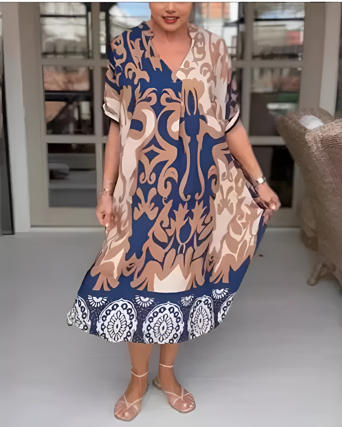 Vestido Ambrose | Decote em V - Fresco e Soltinho (Primavera 2025)