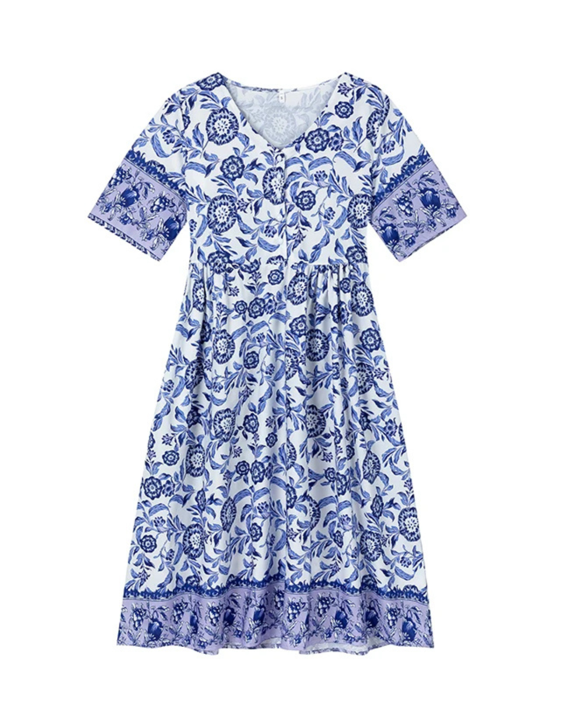 Vestido Floral Quartzo | Manga Longa (Linha Premium V)