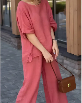 Conjunto Martina | 2 Peças - Linho Premium (Estilo Europeu)