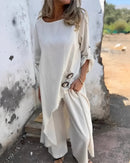 Conjunto Casual Íris - Linho Premium | Solto e Fresco (Primavera 2025) - Vintage