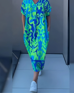 Vestido Ambrose | Decote em V - Fresco e Soltinho (Primavera 2025)