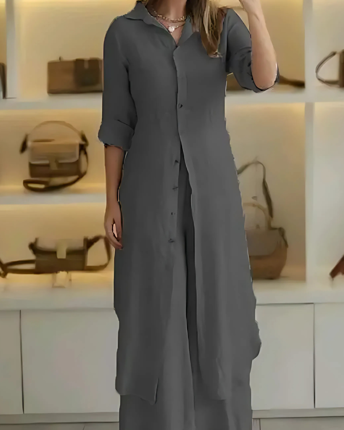 Conjunto Clara | Linho Premium (Estilo Europeu)