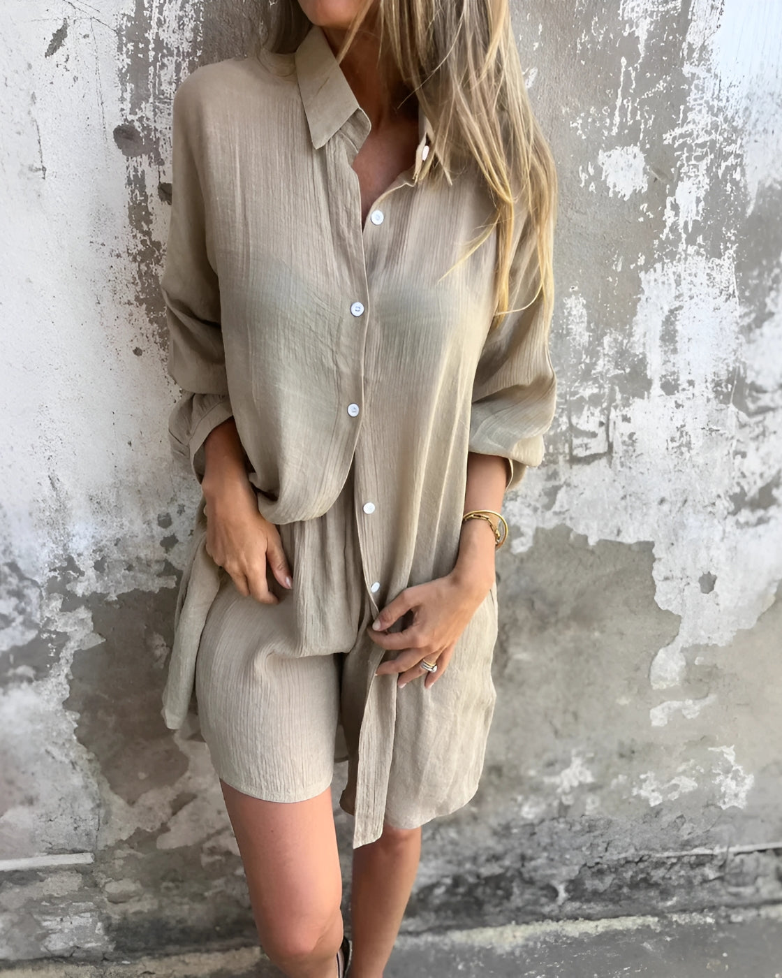 Conjunto Olivia | 2 Peças - Linho Premium (Leve e Soltinho)